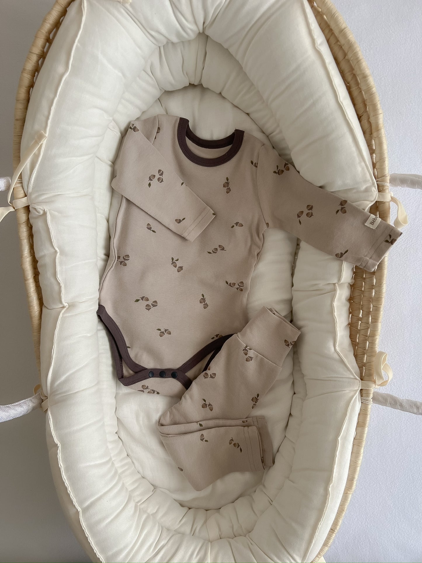 Acorn snuggle rompers setup- Brown