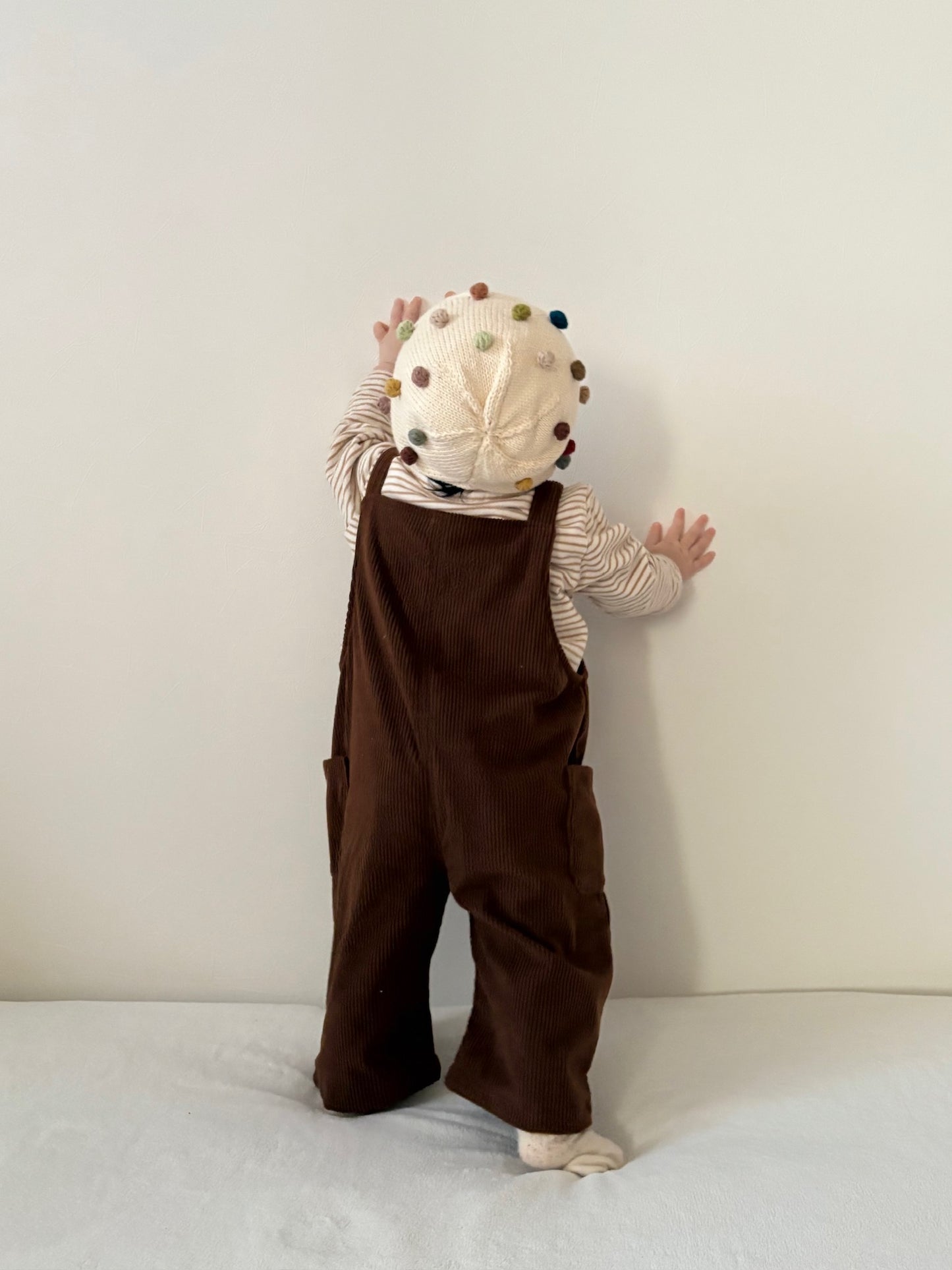 Peluche salopette -Marron