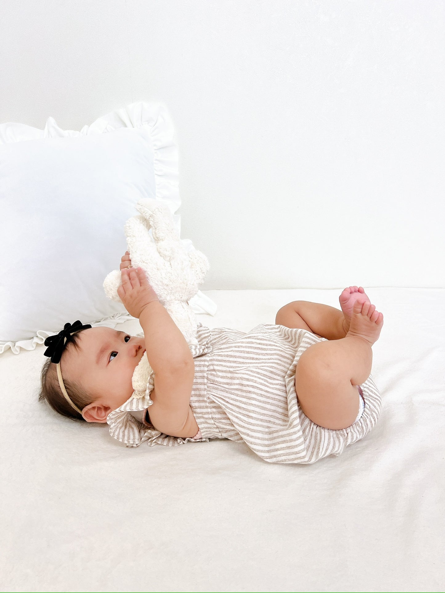 Frilly striped Rompers