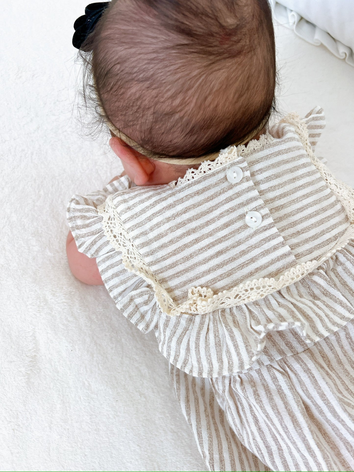 Frilly striped Rompers