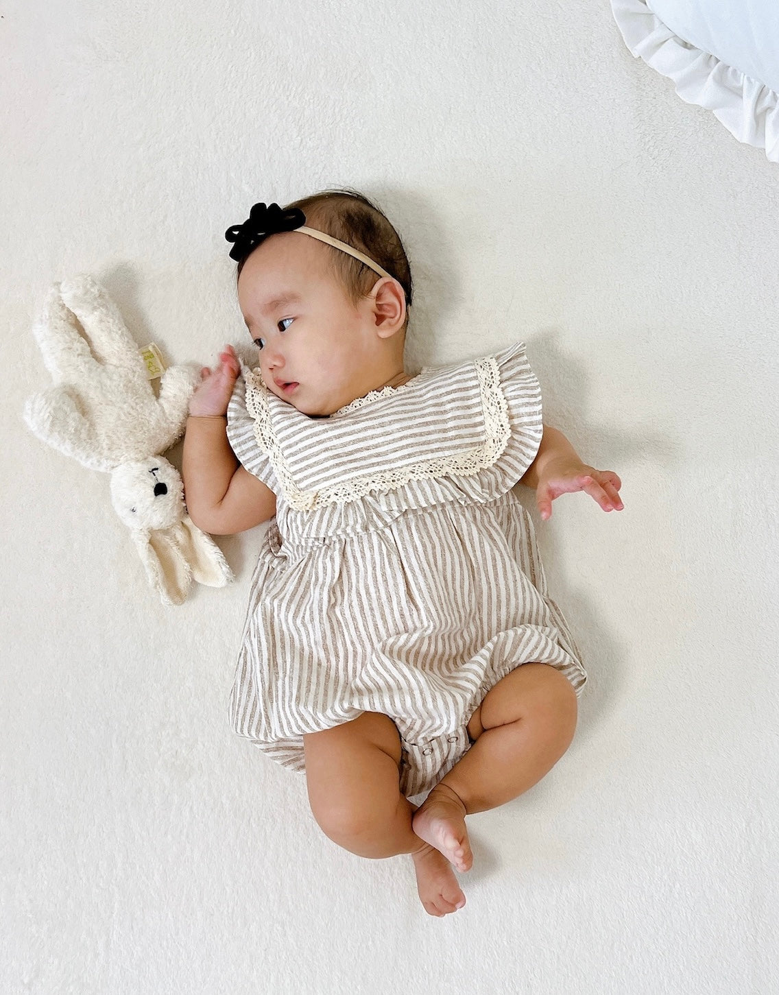 Frilly striped Rompers