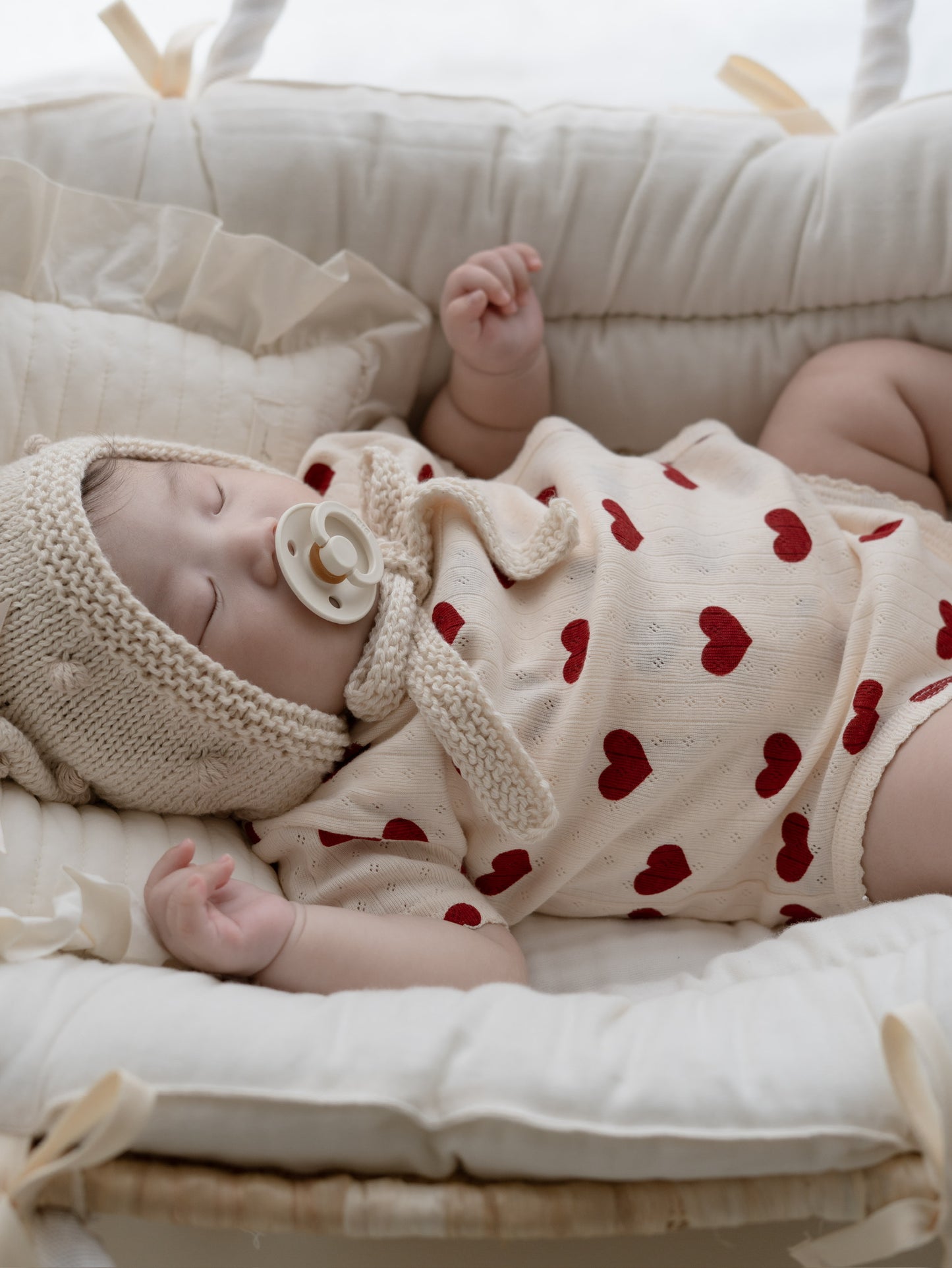〖NEW〗Sweetie charm rompers -Cherry cream