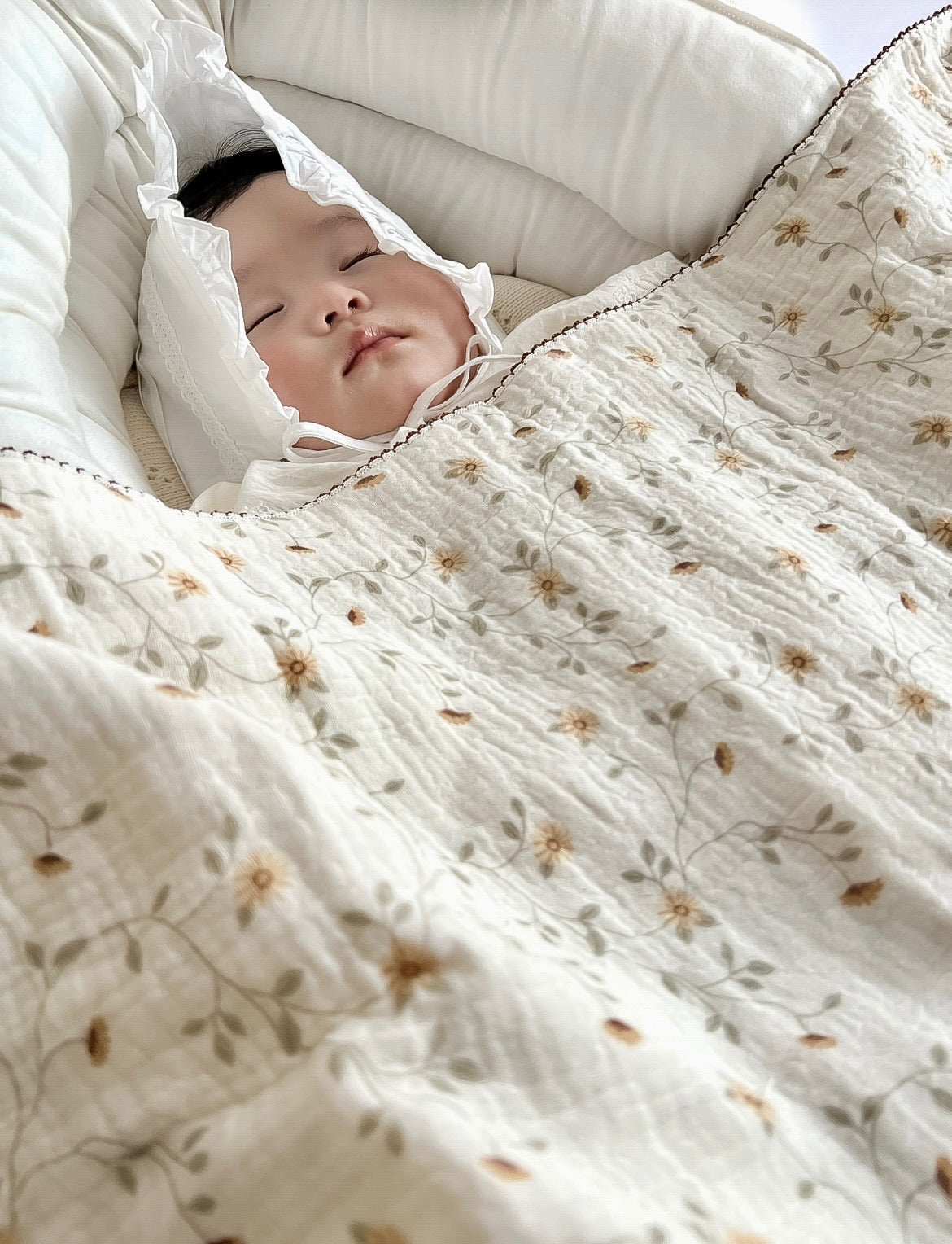 Amberly  - Organic cozy blanket/4重ガーゼ